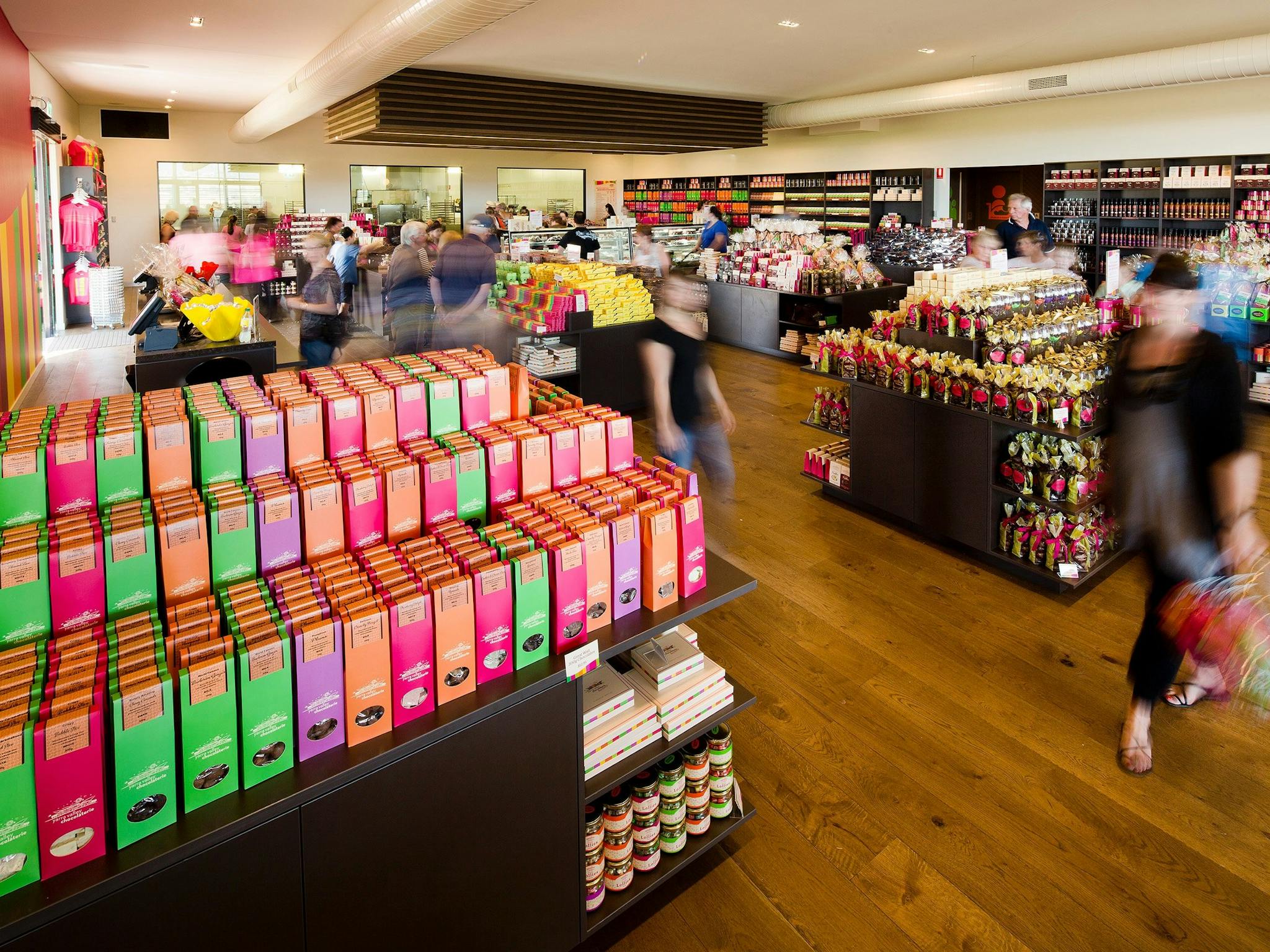 inside of Yarra Valley chocolaterie