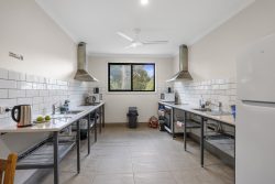 Camp Kitchen at Lilydale Pine Hill Caravan Park