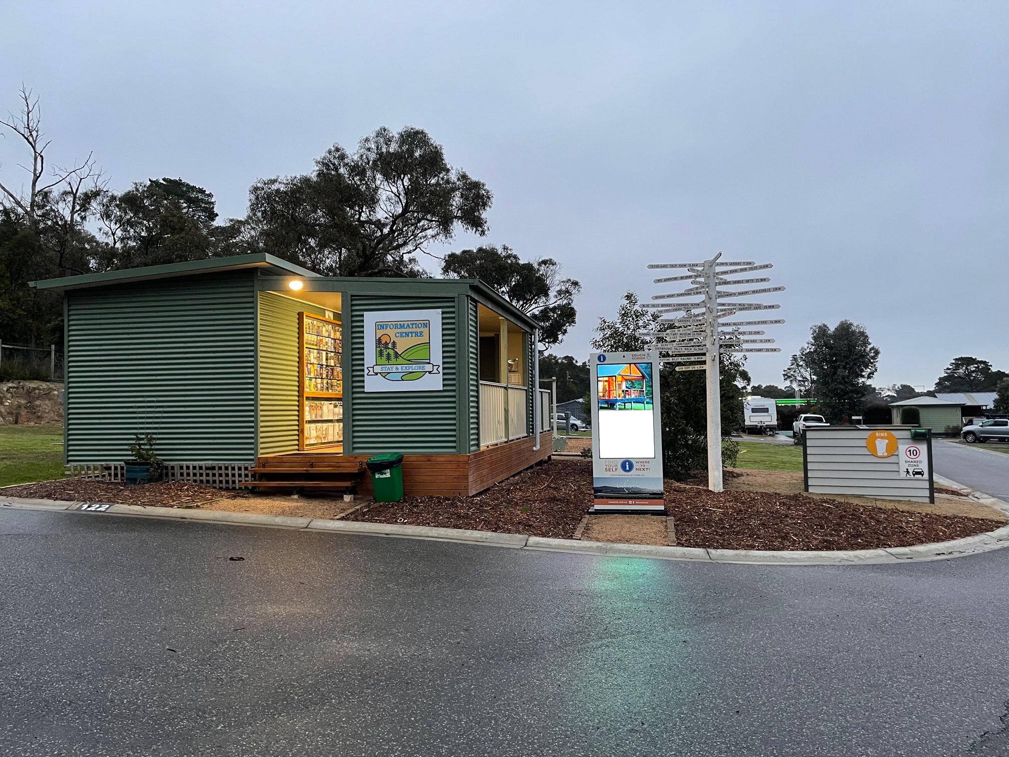 Visitor Information Centre and Pine Hill Cabin and Caravan Park