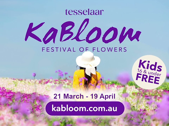 Kabloom festival of flowers promo poster
